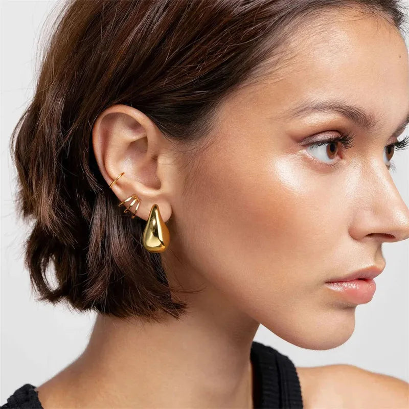 Artemisia Chunky Dome Drop Earrings